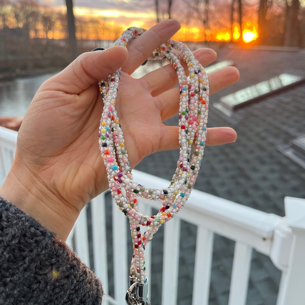 Colorful Beaded Lanyard